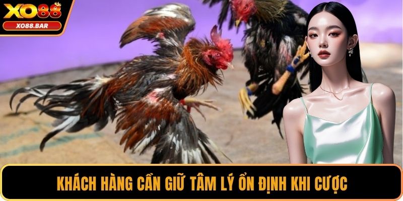 Khách hàng cần giữ tâm lý ổn định khi cược